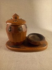 Ancienne tabatière en bois et