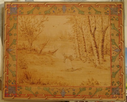 Art populaire rare panneau - populaire,