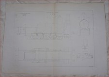 French Le Cantal Steam Engine Locomotive n°1202 Forquenot Paris Orleans Railways