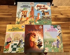 Lot De 5 Livres Mickey Club du Livre - Disney - Vintage 1980 -1990 -2000 