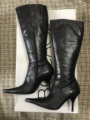 Bottes bocage en cuir - en,