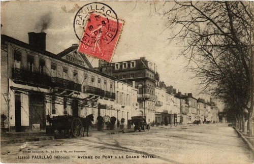 Cpa pauillac avenue port et - cpa,