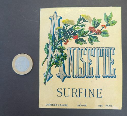 Ancienne étiquette anisette - ancienne,