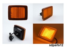 1 Feu Arrière LED 12V 24V Orange Feu Clignotant pour Camion Remorque Agricole