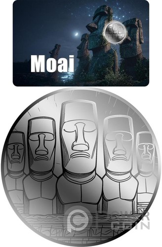 Moai 1000 monnaie platine - moai,