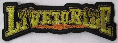 Patch ecusson live ride - patch,