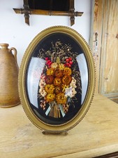 Cadre fleurs séchées verre