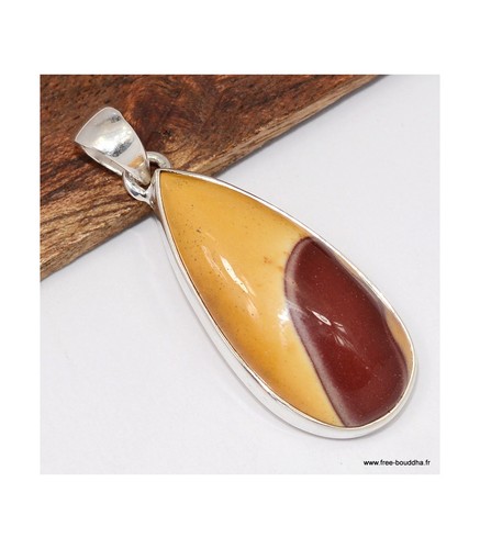 Bijou jaspe mokaïte - jaspe, pendentif