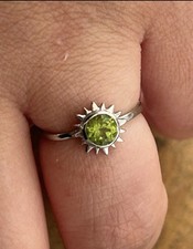 Bague en Péridot Naturel et