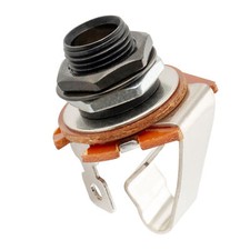 Musiclily Pro Black 1/4 inch Mono Output Jack Socket 2-Contact For Guitar Bass