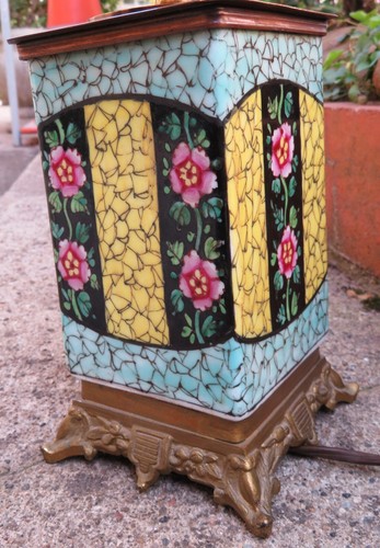 Pied lampe ancien ceramique - lampe,