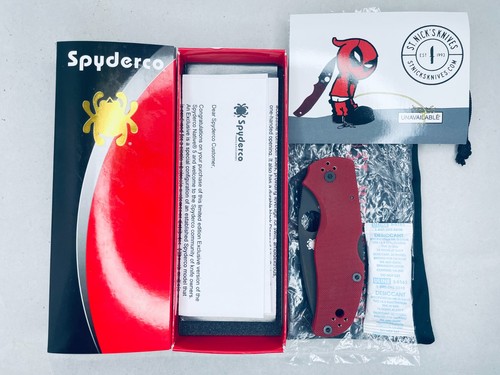 Rare spyderco native red g10 - native, 5