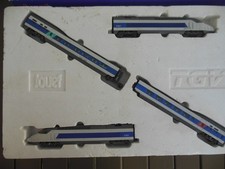 JOUEF HO RARE COFFRET 4 ELEMENTS DU TGV ATLANTIQUE 01 BLANC REF 7401 PRE SERIE