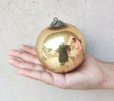 Boule verre doré - verre,