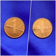 Pièce Monnaie Suisse 1 Centime 2003 - Collection Pièce du Monde - Avec Sacoche