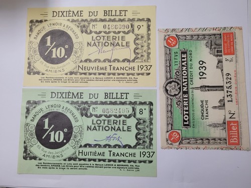 France lot billets de - de,