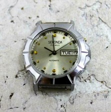 Slava Seconda Montre Poignet Homme Russie Soviétique Rare Calendrier Révisé Gift