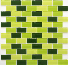 Pâte de Verre Brick Carreau Bain Vert Clair / Vert/Vert Foncé Wc 76-0506_F 10