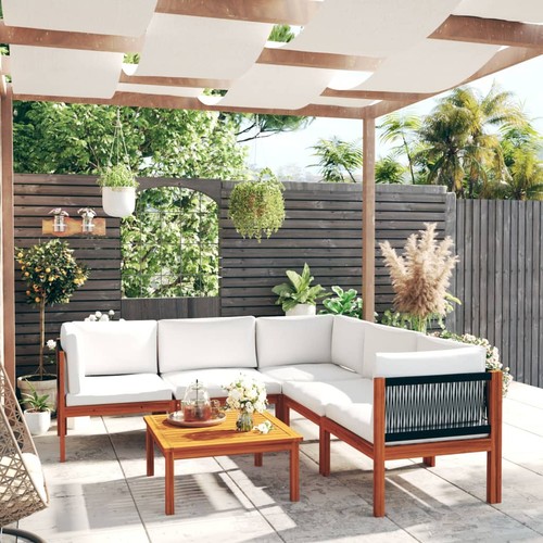Salon jardin avec coussin - jardin,