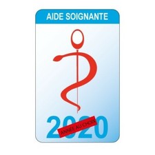 Caducée aide soignante logo 530 sticker autocollant