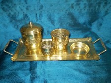 service à tabac en cuivre ancien début XXème rare