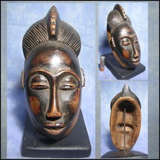 MASQUE BAOULE MBLO rci AFRICANTIC art africain ancien premier AFRICAN BAULE MASK