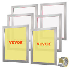VEVOR 6 Cadres de Sérigraphie en Alu Kit de Sérigraphie 50,8x61 cmMailles 305