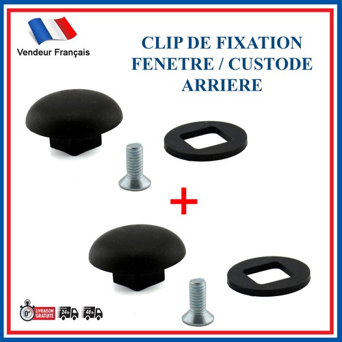 Clip fixation custode vitre - custode,
