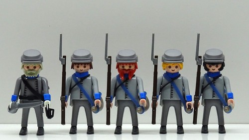 Soldat sudiste gris bleu - x,