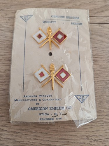 Paire insignes col army - col, us