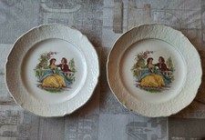 Vintage 2 assiettes a dessert