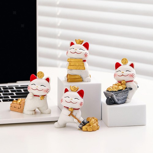Lucky cat figurine - cat, shui