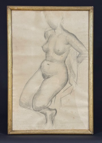 Ancien dessin portrait - , de