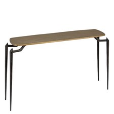 Console Lara aluminium dorée
