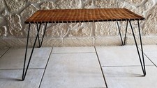 Table basse rotin métal Raoul Guys