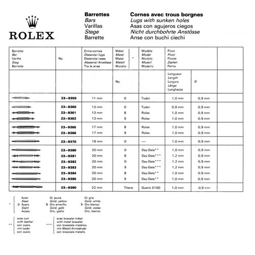 Rolex 23-9382 Genuine Ssteel