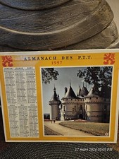 Ancien calendrier Almanach des postes et télégraphes 1957