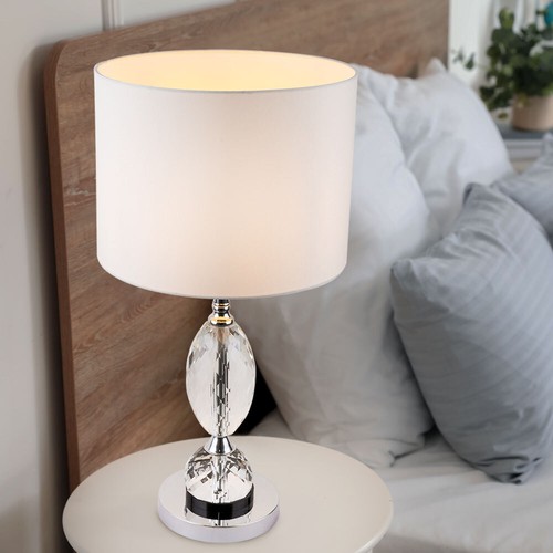 Lampe table chromée - table,