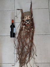 ART TRIBAL ANCIEN TENUE AFRICAINE ANCIENNE COTE D IVOIRE PAGNE VERS 1920 BON ETA