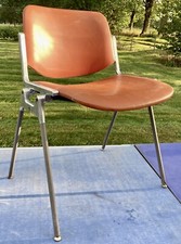 chaise Castelli DSC106 Design Giancarlco Piretti, métal, revêtement synthétique