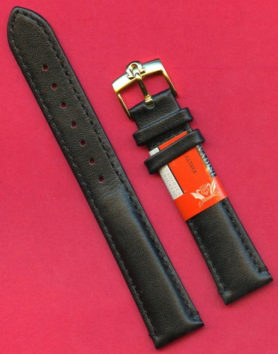 Bracelet montre cuir veau noir - montre,