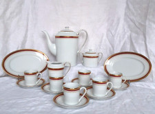 Service à café Château de Chambord Porcelaine de Limoges  Empire Beauharnais