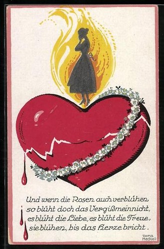 Carte postale artiste - carte, dora