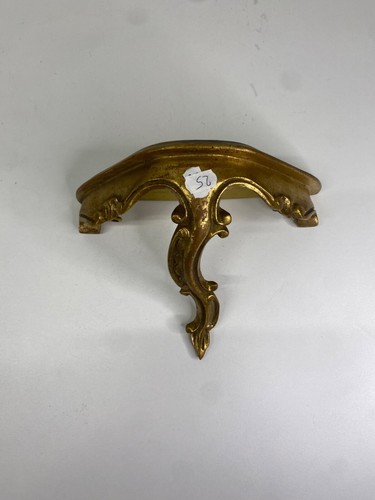 Petite console murale dorée
