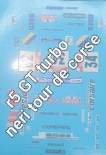 decals 1/43 R5 GT Turbo Neri