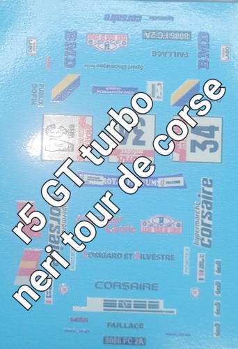 Decals gt turbo neri - turbo,