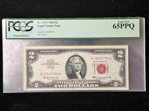1963 legal tender - $5, red