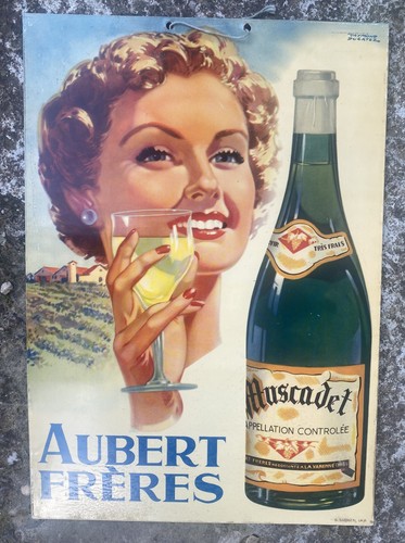 Tôle litho ancienne aubert - litho,