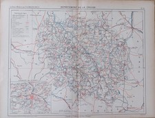 CARTE GEOGRAPHIQUE XIXEME DE