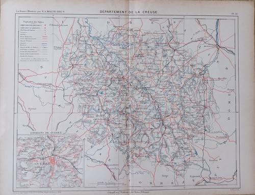 Carte geographique xixeme - geographique,